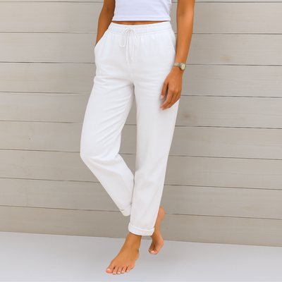 Vivianne – Pantalon en lin extensible et respirant de qualité supérieure
