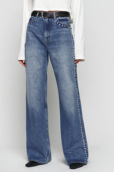 Cary - Jean taille haute ample à jambe large